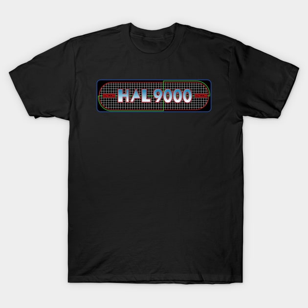 HAL9000 - TRON Video Game Marquee T-Shirt by RetroZest